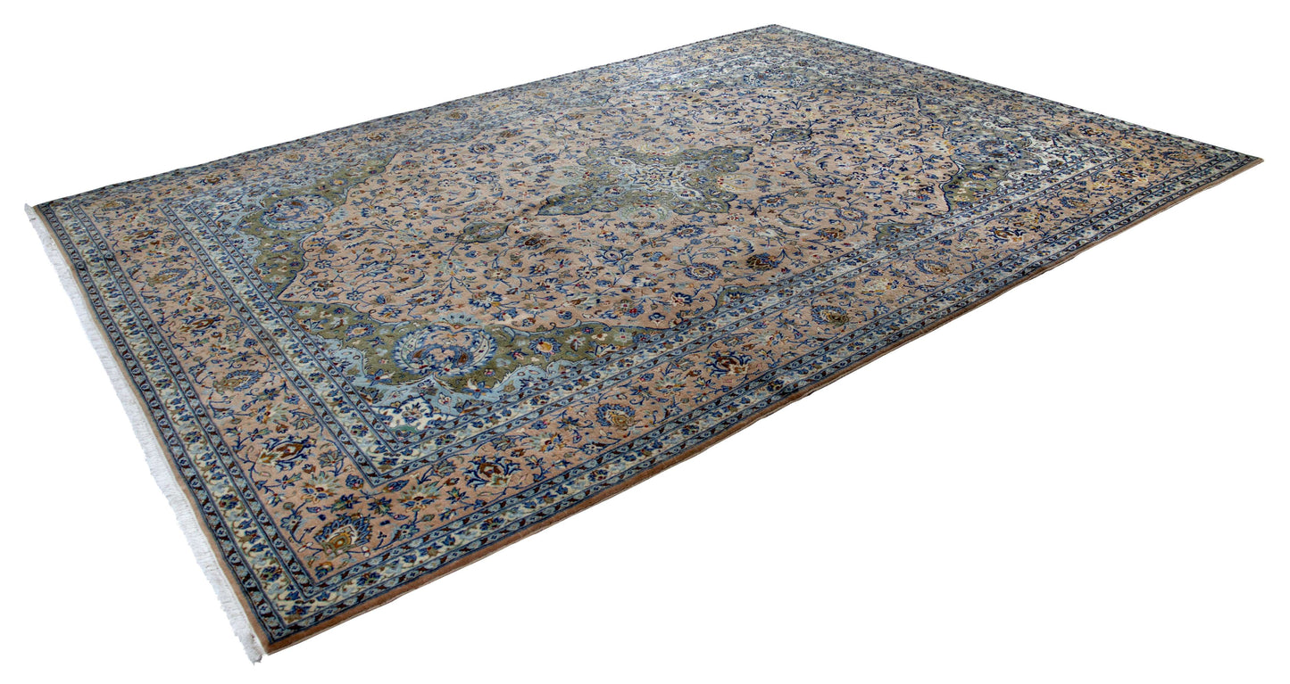 Fine Vintage Kashan 350x250 cm Persian Rug Fine-Vintage-Kashan-350x250-cm-Persian-Rug-9-101385