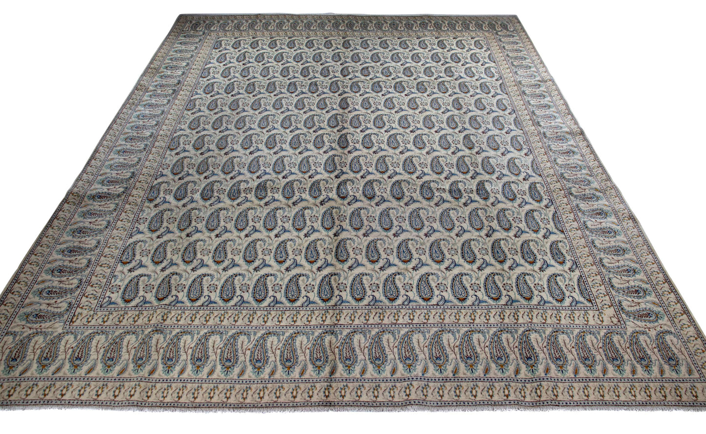 Fine Vintage Kashan Buten 400x300 cm Persian Rug Fine-Vintage-Kashan-Buten-400x300-cm-Persian-Rug-2-604500