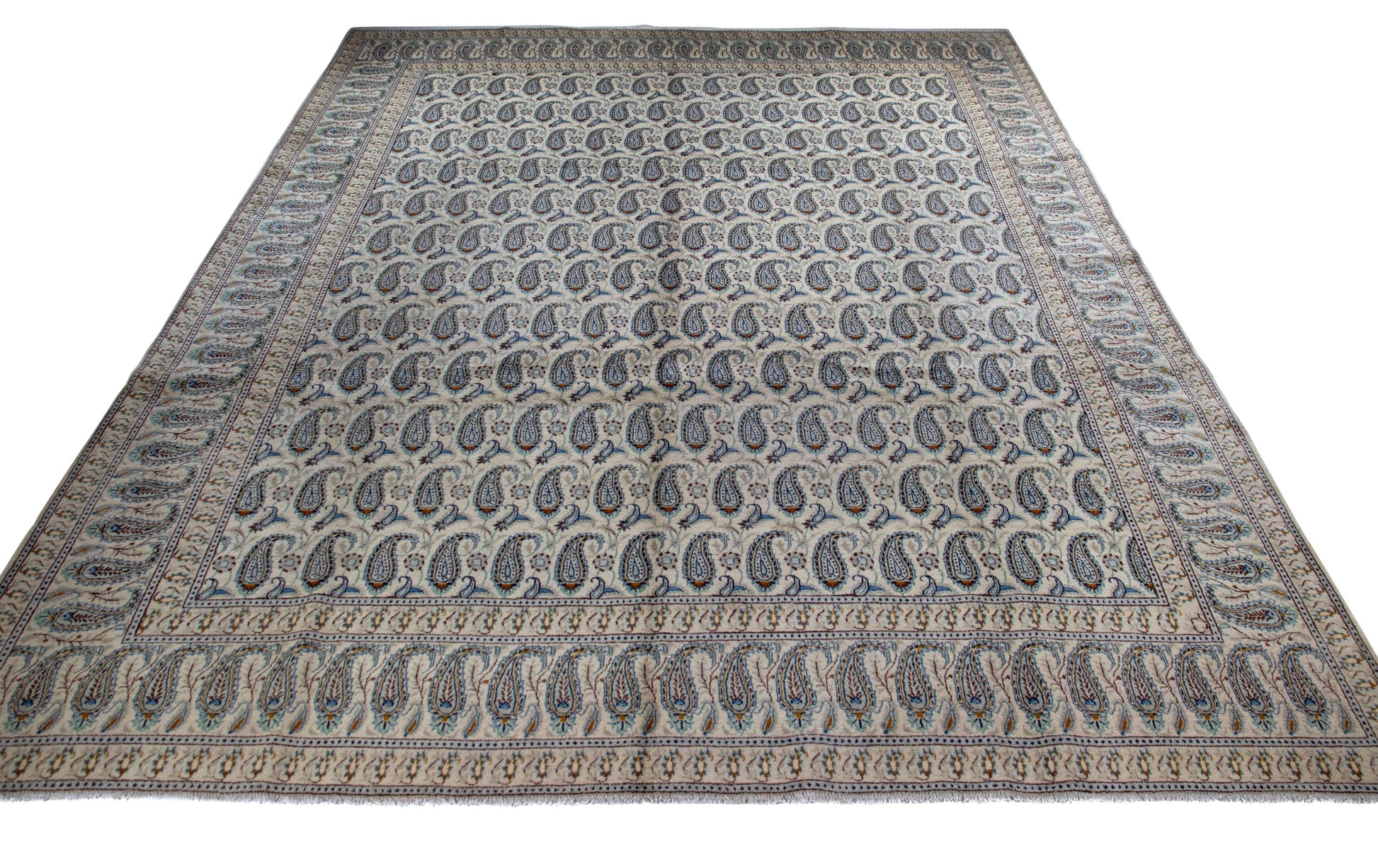 Fine Vintage Kashan Buten 400x300 cm Persian Rug Fine-Vintage-Kashan-Buten-400x300-cm-Persian-Rug-2-604500