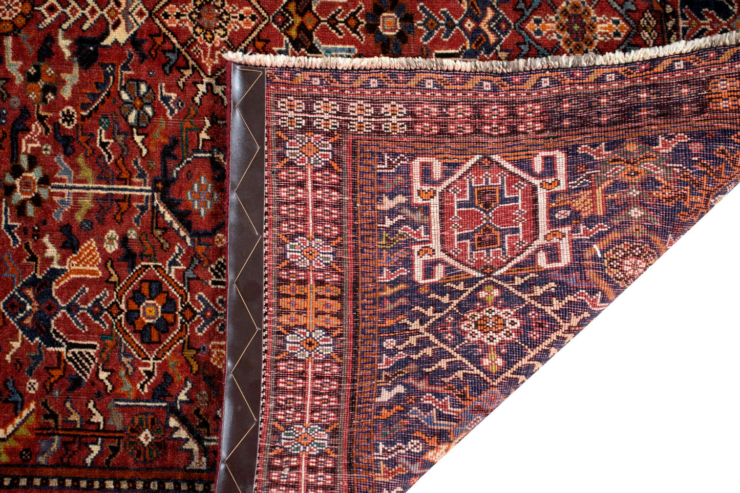 Fine Vintage Qashqai 258x158 cm Persian Rug Fine-Vintage-Qashqai-258x158-cm-Persian-Rug-12-372155