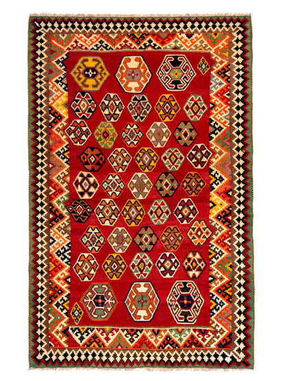 Fine Kilim Qashqai 260x168 cm Persian Rug Fine-Kilim-Qashqai-260x168-cm-Persian-Rug-2-305395