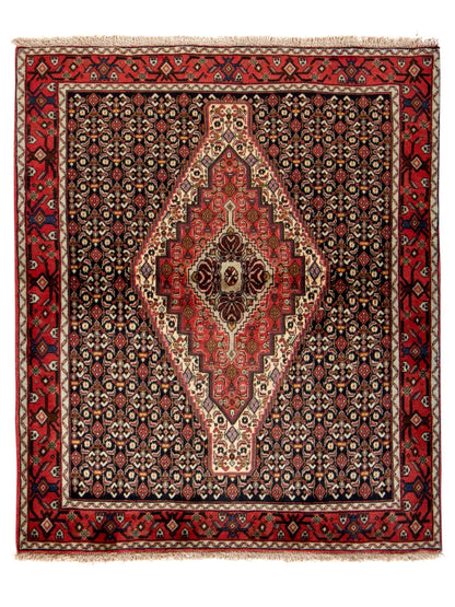 Fine Senneh 140x125 cm Persian Rug Fine-Senneh-140x125-cm-Persian-Rug-7-991740