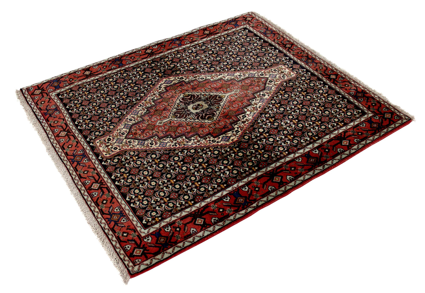 Fine Senneh 140x125 cm Persian Rug Fine-Senneh-140x125-cm-Persian-Rug-8-228996