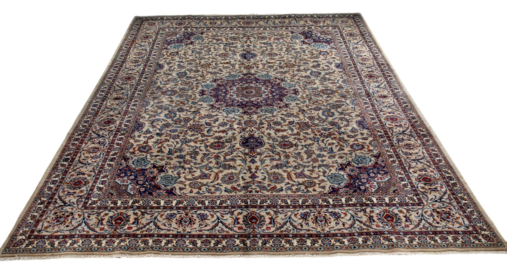 Fine Vintage Mashad 380x300 cm Persian Rug Fine-Vintage-Mashad-380x300-cm-Persian-Rug-8-598607