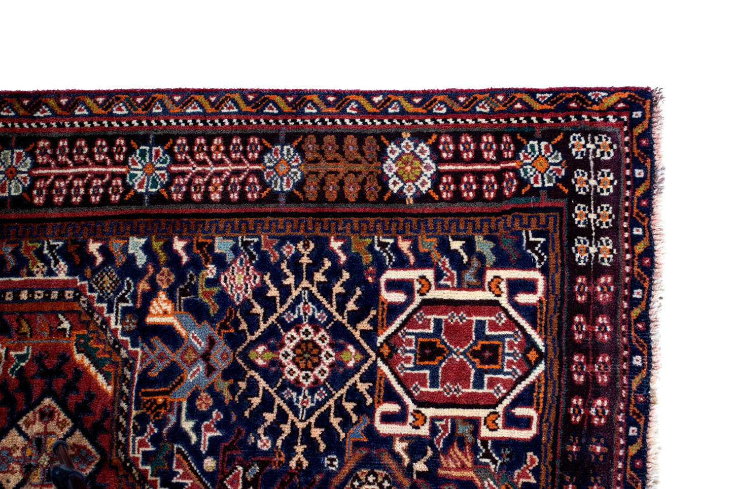 Fine Vintage Qashqai 258x158 cm Persian Rug Fine-Vintage-Qashqai-258x158-cm-Persian-Rug-0-205591