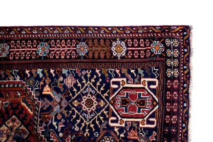 Fine Vintage Qashqai 258x158 cm Persian Rug Fine-Vintage-Qashqai-258x158-cm-Persian-Rug-0-205591