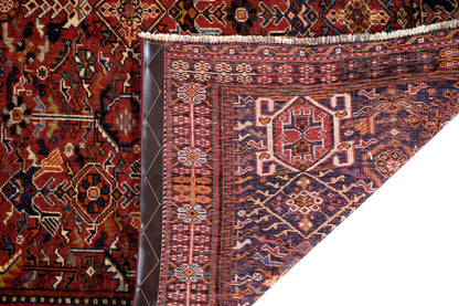Fine Vintage Qashqai 258x158 cm Persian Rug Fine-Vintage-Qashqai-258x158-cm-Persian-Rug-12-372155