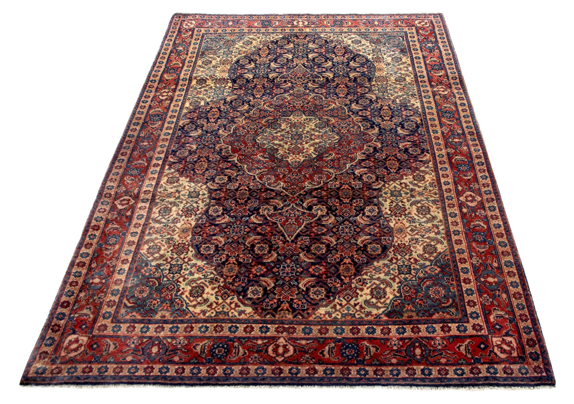 Fine Vintage Sarouk 215x143 cm Persian Rug Fine-Vintage-Sarouk-215x143-cm-Persian-Rug-12-543519