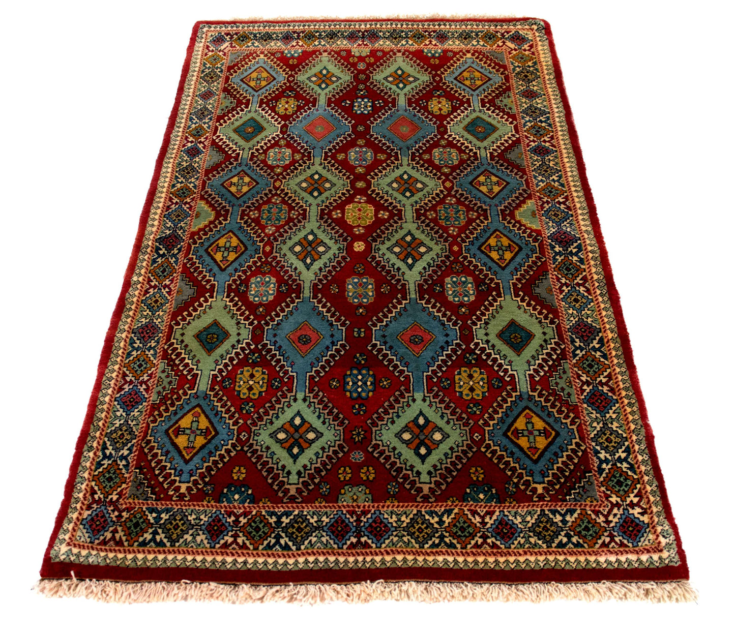 Fine Vintage Yalameh 184x103 cm Persian Rug Fine-Vintage-Yalameh-184x103-cm-Persian-Rug-3-603591