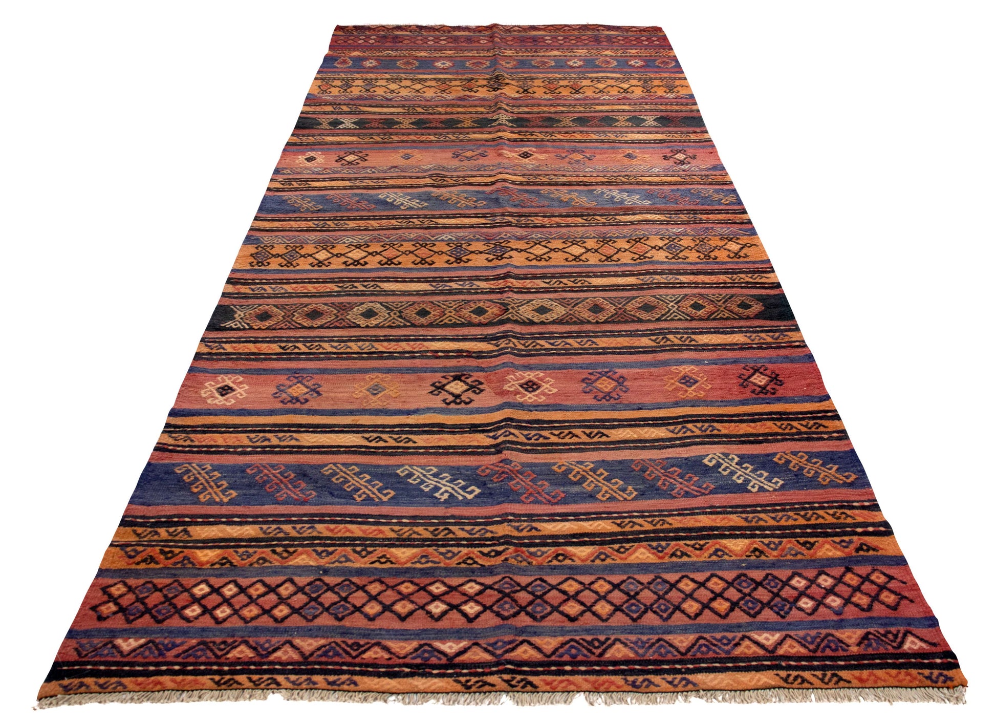 Kilim Yamut 340x158 cm Persian Rug Kilim-Yamut-340x158-cm-Persian-Rug-4-172242