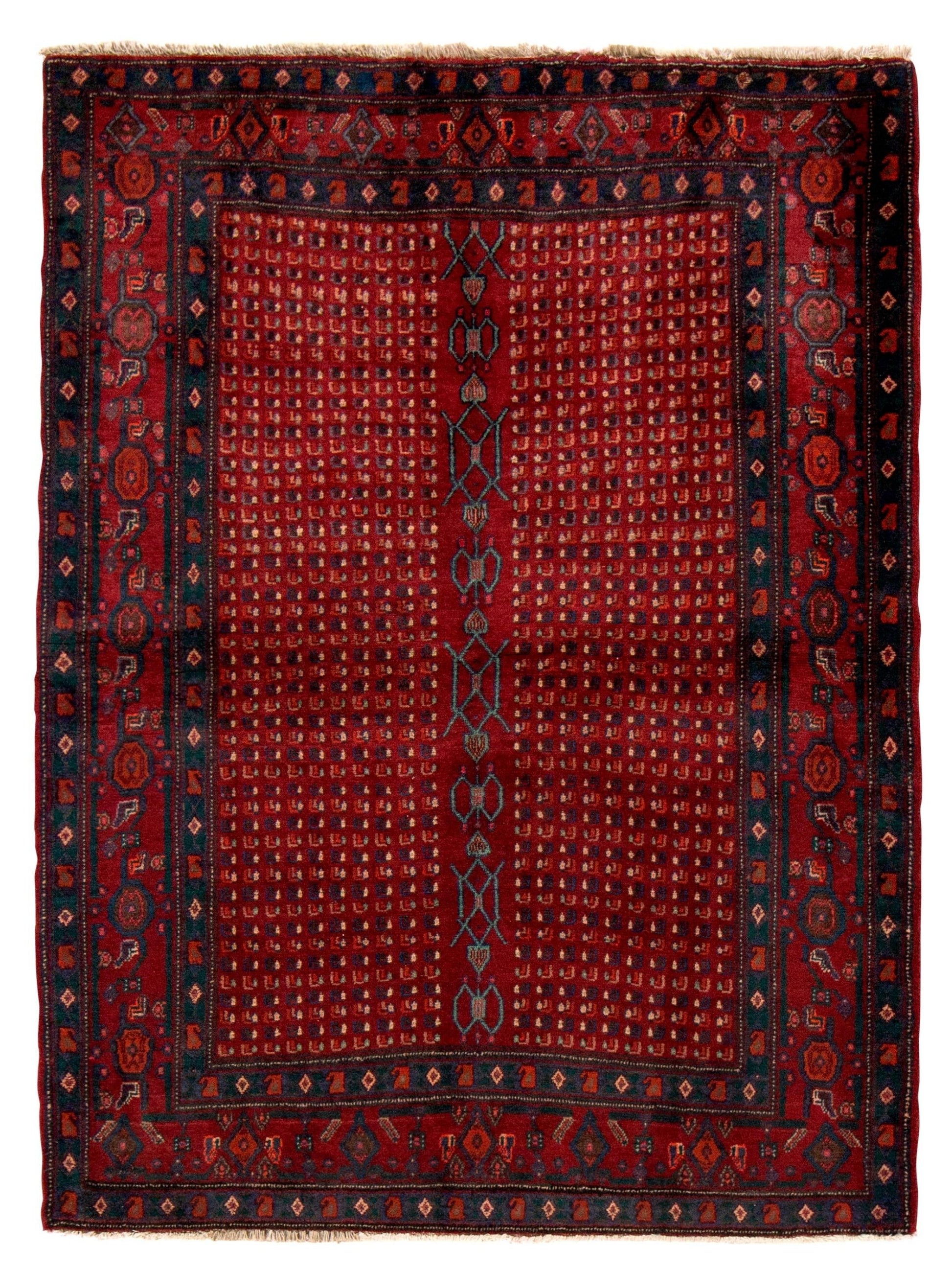 Senneh 163x123 cm Persian Rug Senneh-163x123-cm-Persian-Rug-6-725083