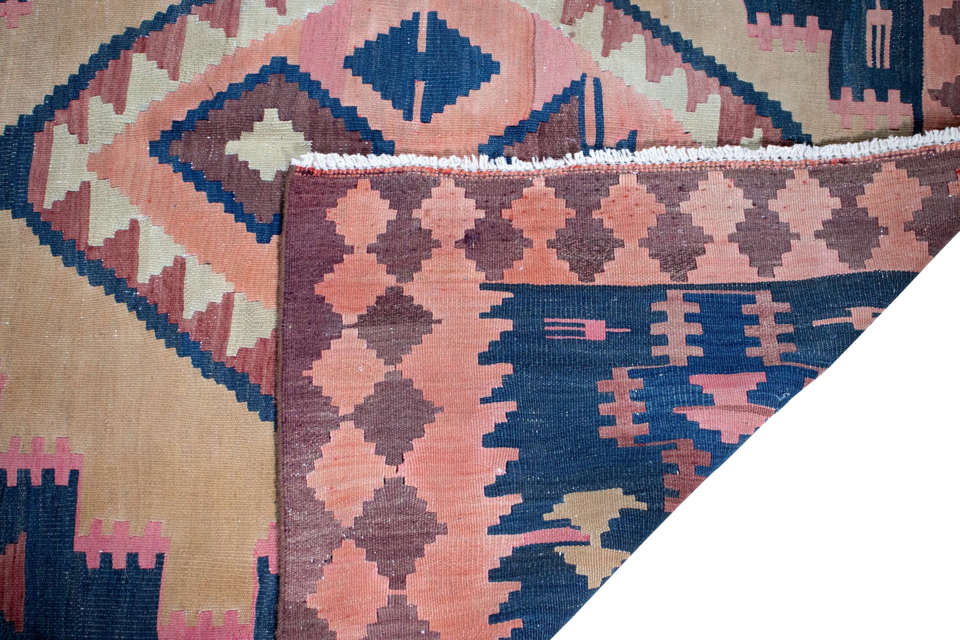 Vintage Kilim Qashqai 400x150 cm Persian Rug Vintage-Kilim-Qashqai-400x150-cm-Persian-Rug-5-409041
